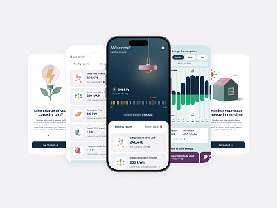 Energy Management Mobile App app energy app energy management mobile mobile app ui ui design ux ux design