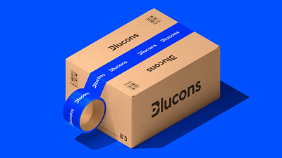 Blucons - Casa com seu jeito. 3d animation box branding design download free freebie graphic design illustration logo mockup mockup cloud mockupcloud motion graphics packaging ui