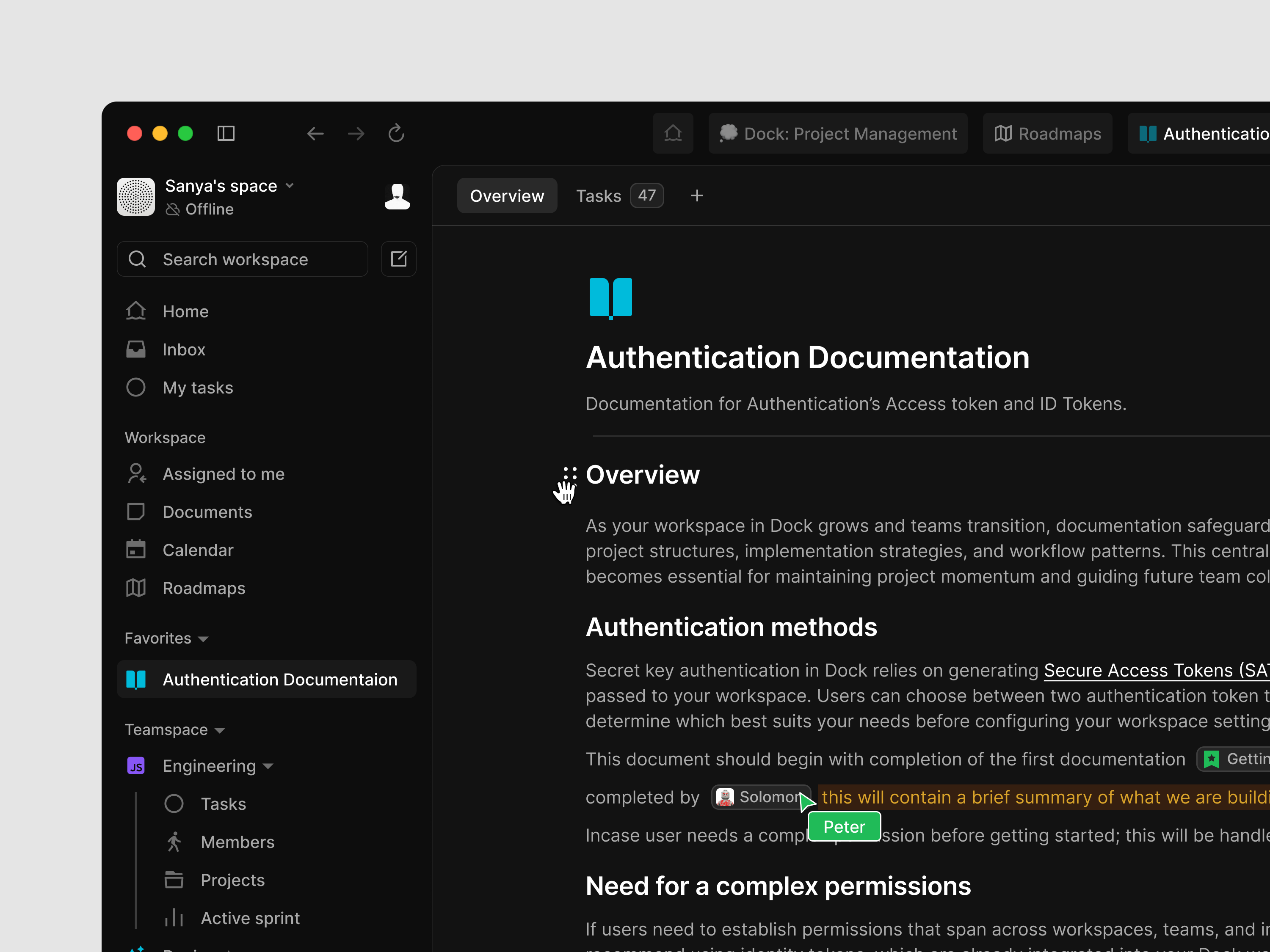 Real time documentation (2) dock document documentation hover effect project manager sanya task manager ui web app