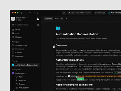 Real time documentation (2) dock document documentation hover effect project manager sanya task manager ui web app