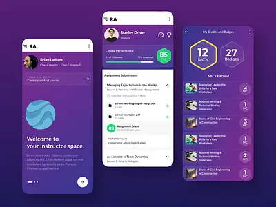 Rhodes Academy App Design graphic design mobile app ui ux