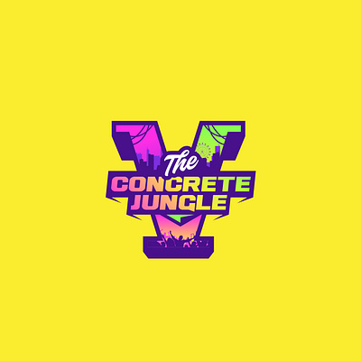 "The Concrete Jungle" Unused Logo for RolePlay GTA V clean colorful creative gaming gtav logo roleplay