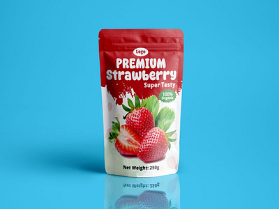 Strawberry Pouch Packet Design strawberry pouch pouch