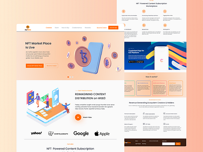 NFT Landing Page Design figma graphic design minimal design moderan modern website design nft nft page ui ui design ux design website design