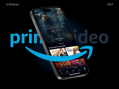 Amazon Prime Vide | UI Redesign amazon amazon prime video app design app redesign brand design experience graphic design mobile app product design ui uiux user user experience user interface