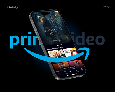 Amazon Prime Vide | UI Redesign amazon amazon prime video app design app redesign brand design experience graphic design mobile app product design ui uiux user user experience user interface