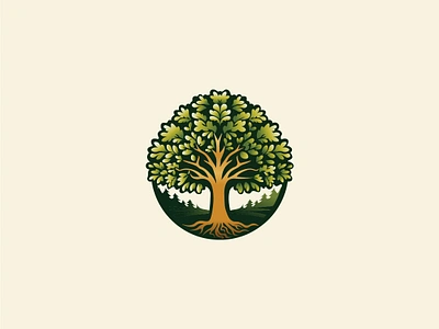 Tree illustration 3d animation brand branding campain graphic design green illustration logo logos motion graphics nature outdoor tour travel tree