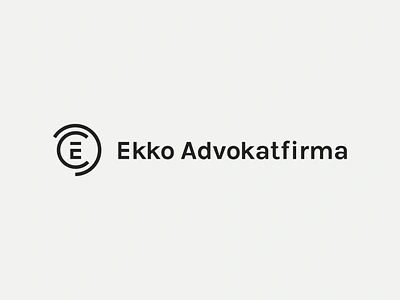 Ekko Advokatfirma Logo branding logo