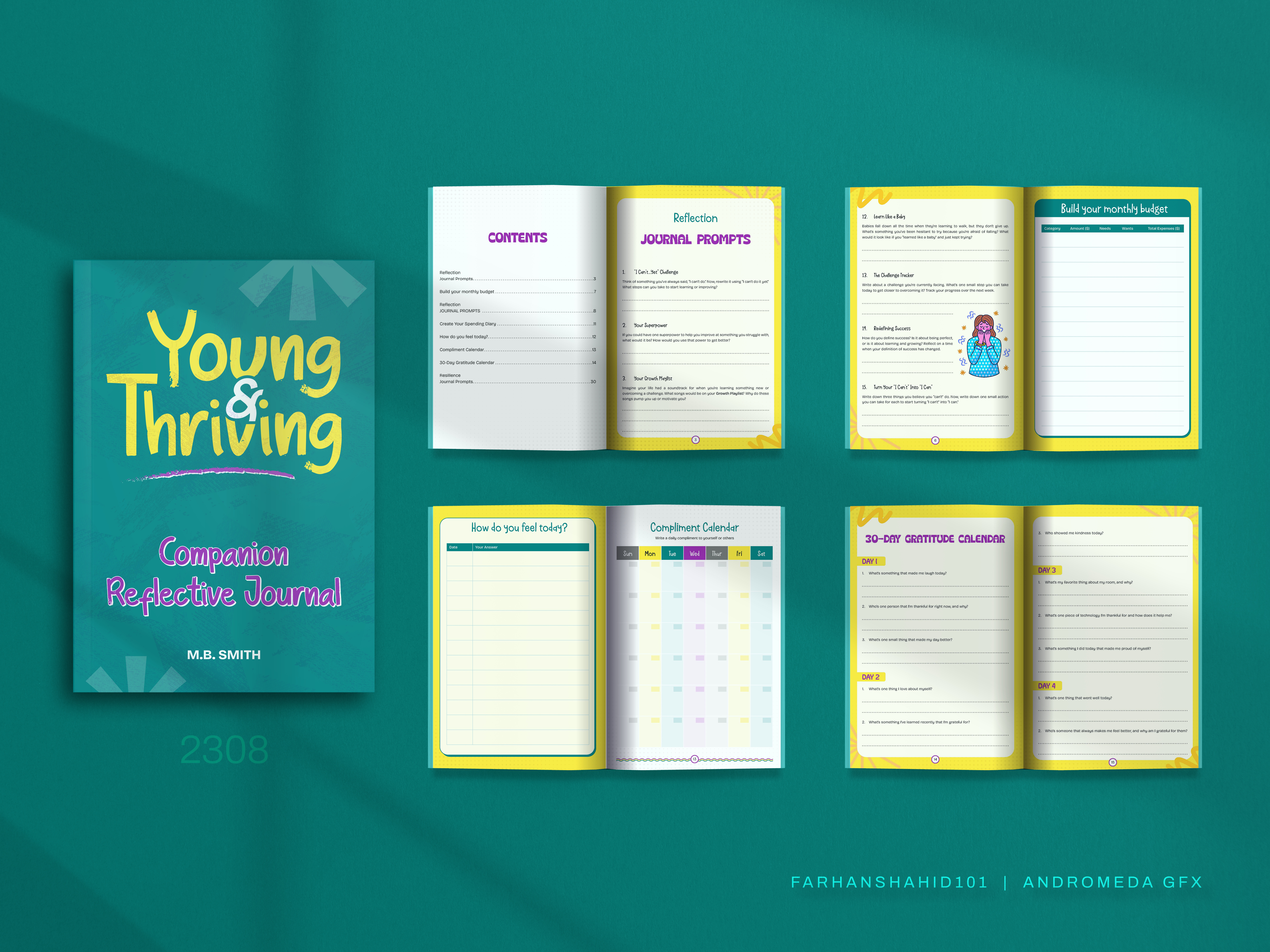 ELEGANT AND VIBRANT WORKBOOK- HARDBACK \ PAPERBACK DESIGN adobe illustrator adobe indesign book design editorial design graphic design hardback paperback