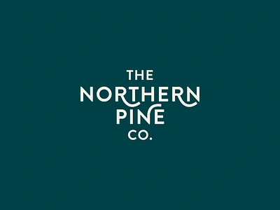 The Northern Pine Co. Wordmark branding logo wordmark