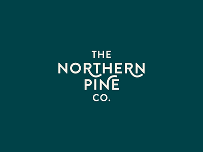 The Northern Pine Co. Wordmark branding logo wordmark