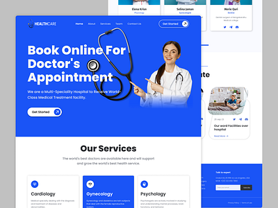 Medical doctor Appointment landing page appointments clean clinec doctor appointmet health healthcare hospital medical landing page medical website medicine