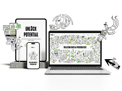 VNK Network Website animation illustration interaction design motion graphics portfolio website showcase website ui