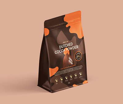 Cocoa Powder Packaging Design cacao cacao package cacao packaging cocoa cocoa package cocoa packaging package package design packaging packaging design pouch pouch design