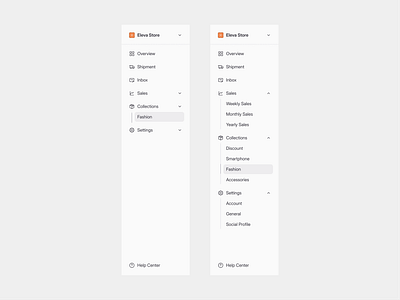 Collapsible Dashboard Navigation 🧑🏻‍💻 clean collapsible component dashboard design design system expandable icon interface menu minimal navbar navigation product saas sidebar sidenav simple ui website