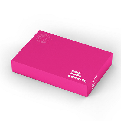 Pink Door Cookies brand identity cookies cookies box cookies packaging label mockup packaging packaging design