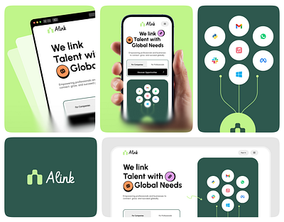 Alink (Link Global Talents) Branding & Web branding design job talent ui ux web