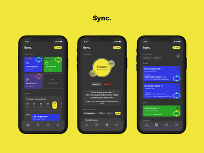 Time Manager App Design app appdesign design mobiledesign timemanagerapp ui ux