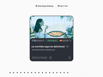 🤓 Language Cards Widget for iOS | Daily Design Challenge cards design challenge design concept ios language learning ui ux widget