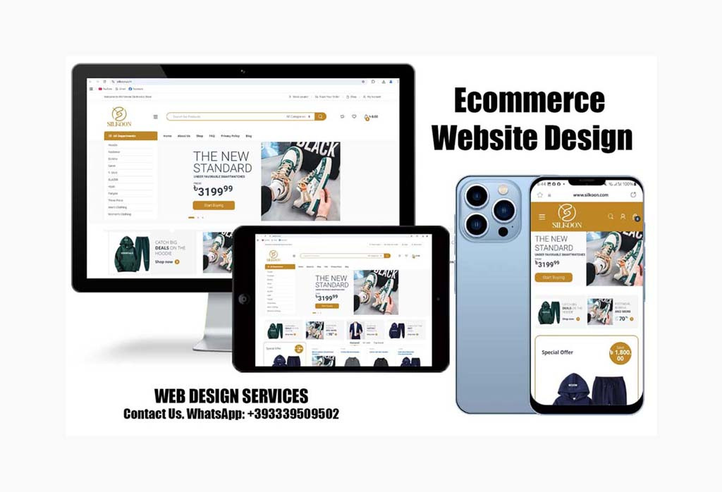 Ecommerce Website Design Services branding design ecommerce web design graphic design logo logo designer typography ui ux web designer wordpress web design