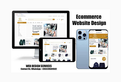 Ecommerce Website Design Services branding design ecommerce web design graphic design logo logo designer typography ui ux web designer wordpress web design