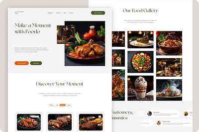 Food Restaurant Website restaurant services.