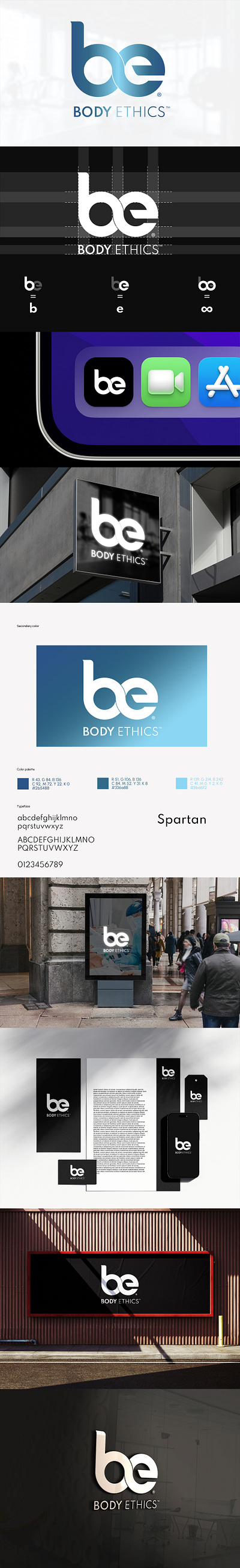 Body Ethics Branding brand brand identity branding logo logo design logotype visual visual identity