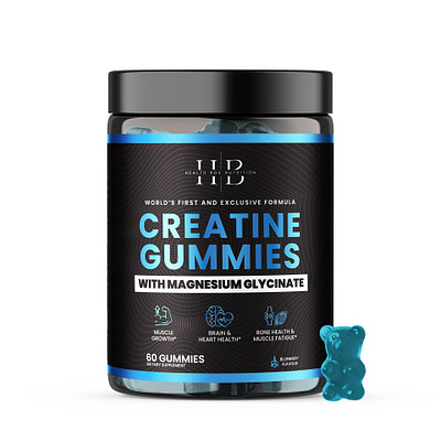 Creatine Gummies With Magnesium Glycinate bcaa candy creatine fitness gummies gym packaging preworkout supplement whey protein