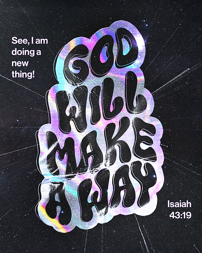 God will make a way | Christian Poster christian