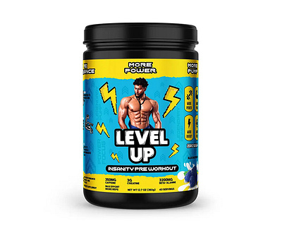 LEVEL UP PRE WORKOUT bodybuilding fitness gym nutrition pre workout protein powder supplements whey whey protein workout