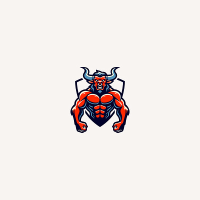 Minotaurus - eSport / Sports / Gym Team Logo Concept *SALE branding clean creative design esport fitness gym illustration logo mascot sport team vector