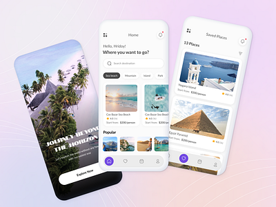 Travel App UI Design aamamun booking design fresh design mobile app design mobile app ui mobile ui online travel booking tour travel travel booking travel planner ui uiuxdesign