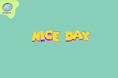 Nice Day | Song Lyrics Template after effects project after effects template animation design graphic design motion graphics song lyrics template