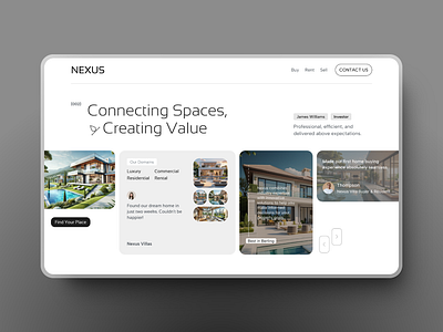 Nexus - Real Estate Concept ui ux web design