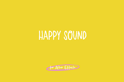 Happy Sound | Song Lyrics Template after effects project after effects template graphic design motion graphics song lyrics template