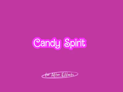 Candy Spirit | Song Lyrics Template after effects project after effects template graphic design motion graphics song lyrics template