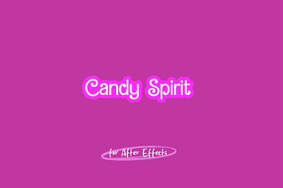 Candy Spirit | Song Lyrics Template after effects project after effects template graphic design motion graphics song lyrics template