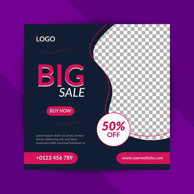 Big Sale Social Media Post Design big sale branding brochure business discount flyer instagram post mongolhor mrdesigner00 offer poster product sell social media social media poster template