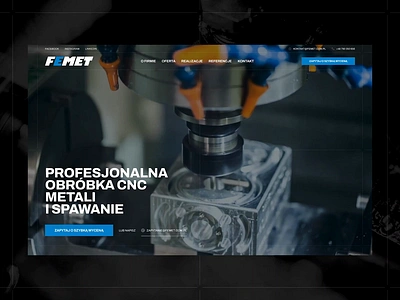 Femet cnc design figma manufacture metalworking portfolio product ui ux webdesign welding