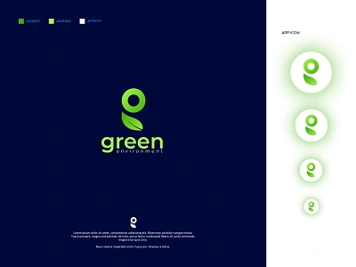 Green Environment - Eco-Friendly Logo & Brand Identity Design brand branding design eco business branding green logo design icon logo design logotype mark modern logo symbol vector