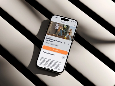 Cascade — film card screen cinema app film card ios ios app mobile app online cinema product card ui ui design uiux ux design