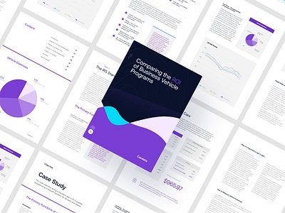 Ebook design for Cardata 3d book brand brand guideline branding chart color data data visualization deck design ebook graph graphic design guideline pitch deck presentation slides typography ui