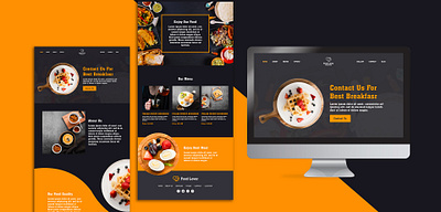 Web Template Designed for Culinary Delights branding creative designs fast food template figma graphic design illustrator logo photoshop redesign website site designs template designs ui website template