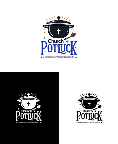 Church Potluck logo brand design logo pot potluck