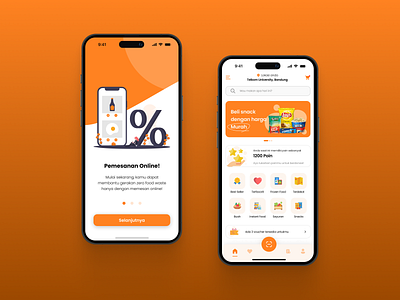 Makmur - Online Food Waste Ordering (Mobile App) food app food waste mobile app ui