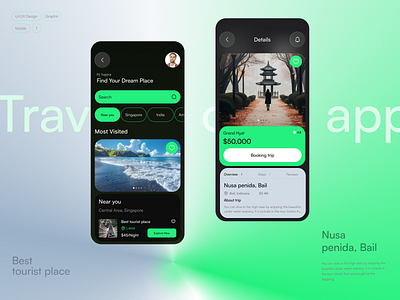 Travel mobile app app app design design graphic design illustration logo mobile mobile app design motion graphics travel app ui ux