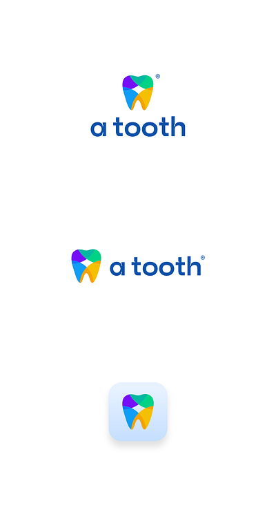 a tooth branding clinic dentist graphic design logo tooth