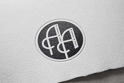 Monogram AA black branding custom lettering identity design lettering logo logo deisgn monogram typography