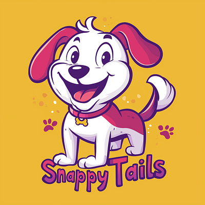 SnappyTails Pet Products Logo friendly design