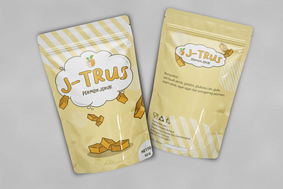 Packaging for a Orange Jelly Candy branding candy graphic design identity illustration package packaging packaging design pouch product vector